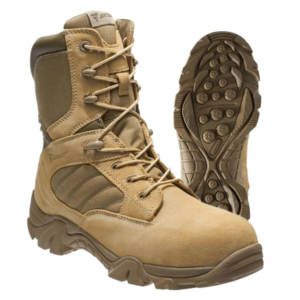 This image portrays Bates GX-8 Desert Composite Toe Side Zip Boot by Government Suppliers & Associates.