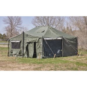 This image portrays MGPTS - Modular General Purpose Tent System by Government Suppliers & Associates.