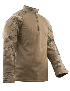 This image portrays T.R.U. ¼ Zip Winter Combat Shirt by Government Suppliers & Associates.