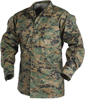 This image portrays Marine Corp Desert Digital Coat by Government Suppliers & Associates.