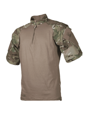 This image portrays TRU 1/4 Zip Short Sleeve Combat Shirt by Government Suppliers & Associates.