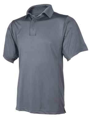 This image portrays Men's Eco Tech Short Sleeve Shirt by Government Suppliers & Associates.