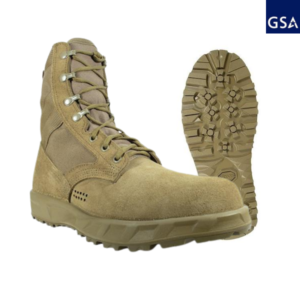 This image portrays McRae Mil Spec Hot Weather Combat Boot with Steel Toe by Government Suppliers & Associates.