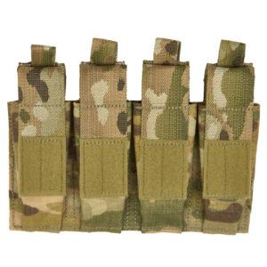 This image portrays MOLLE 9mm Quad Ammo Pouch by Government Suppliers & Associates.