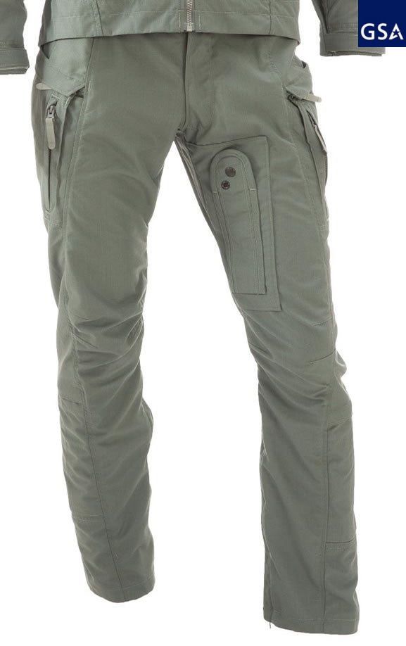 This image portrays CWU 27-P Nomex 2 Piece Flight Suit TROUSER by Government Suppliers & Associates.